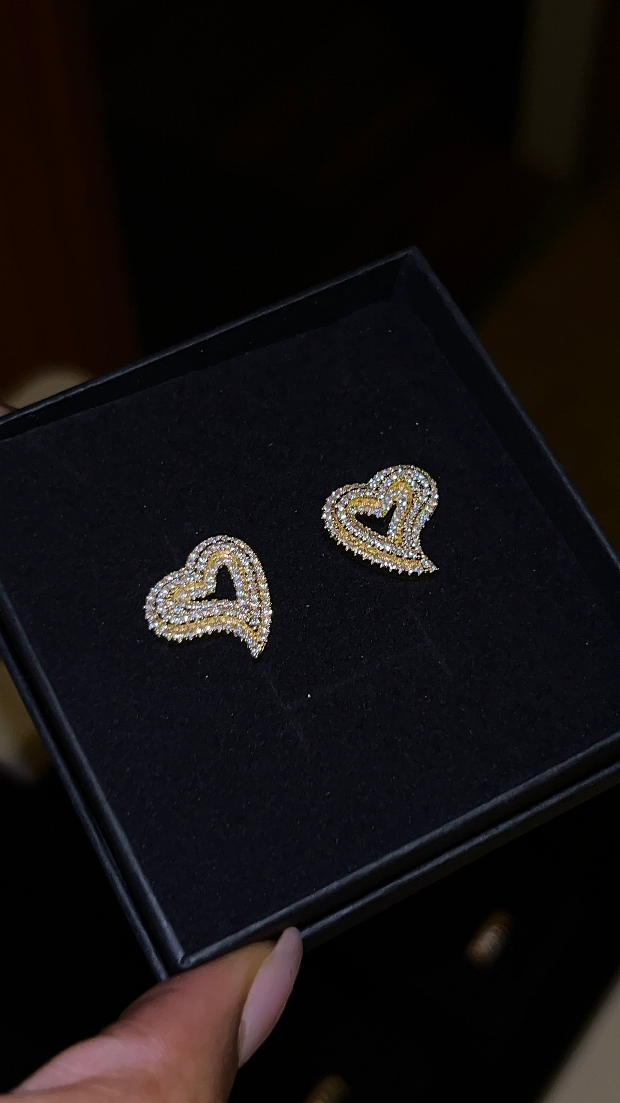 Heart Stud Earrings