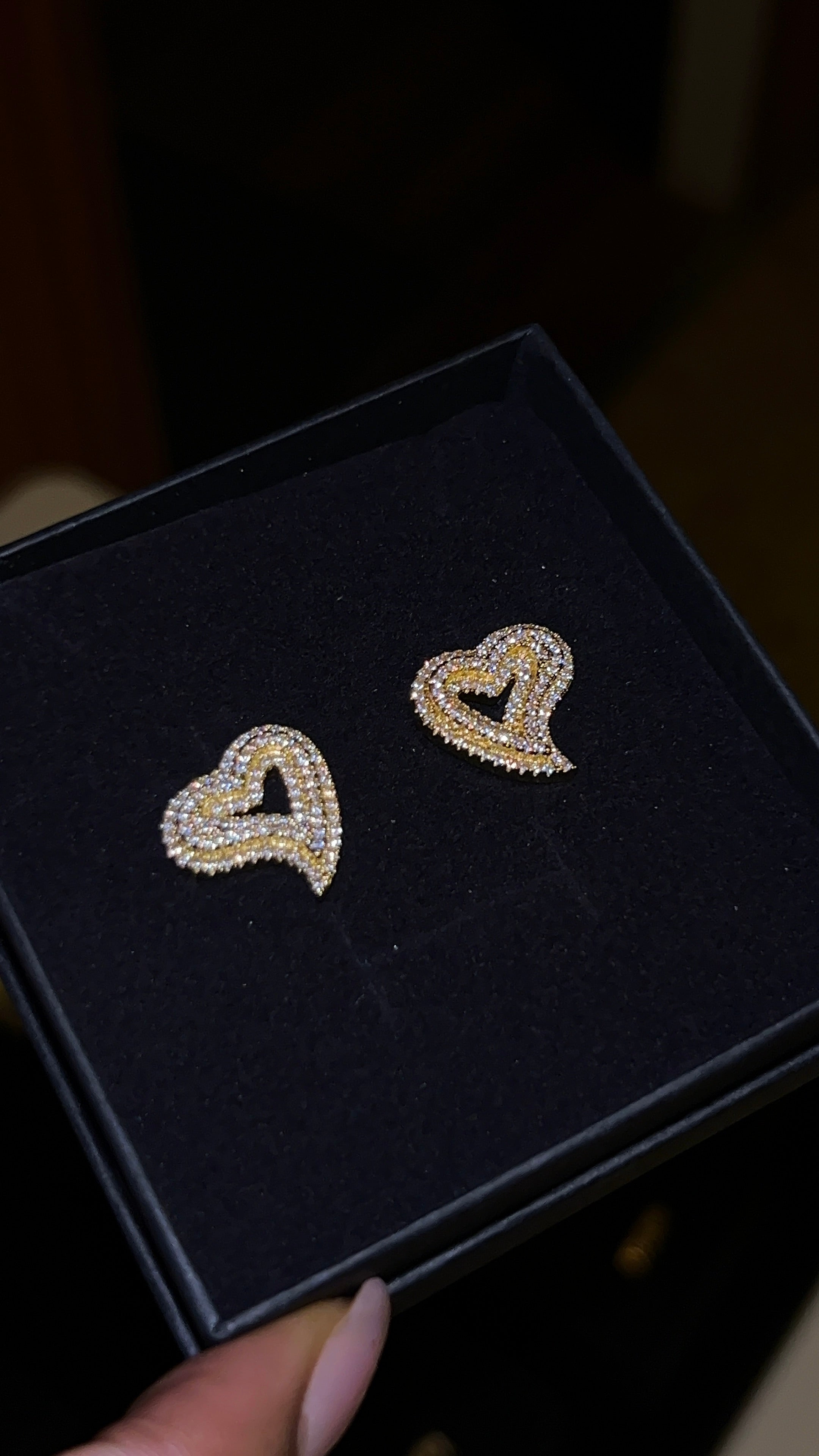 Heart Stud Earrings