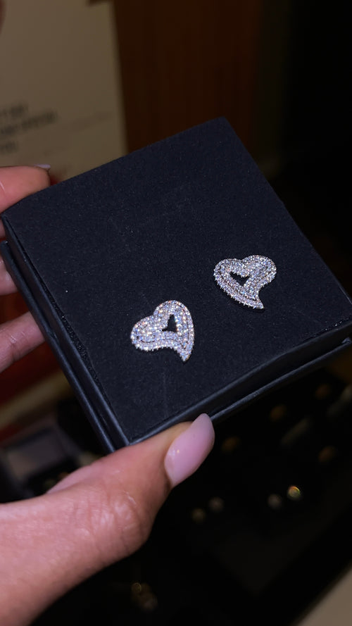 Heart Stud Earrings